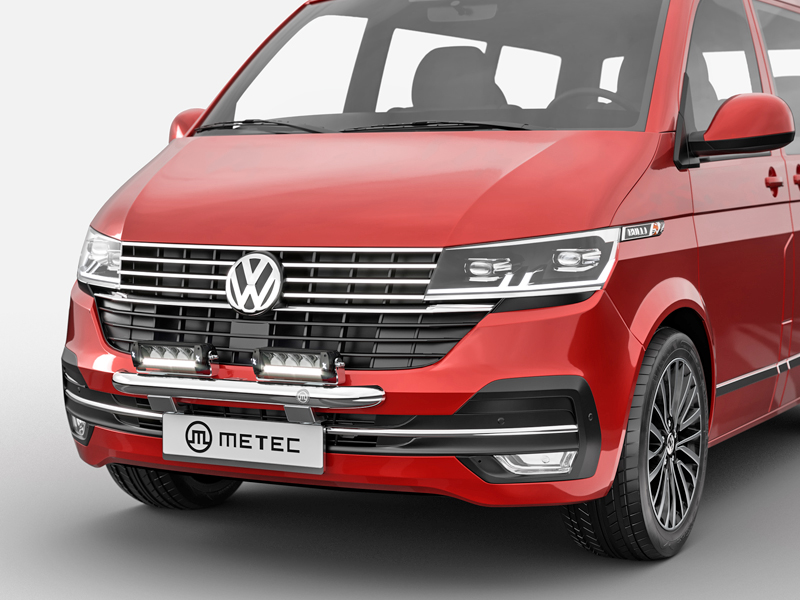 Metec Tuleraud Ø60 mm poleeritud — Volkswagen Transporter T6.1 2019–