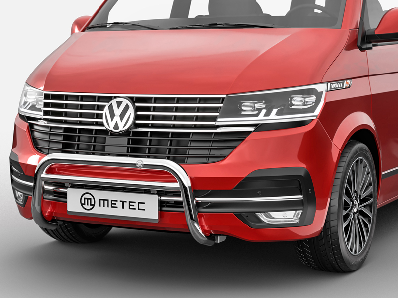 Metec Front bar Eurobar Ø60 mm polished — Volkswagen Transporter T6.1 2019–