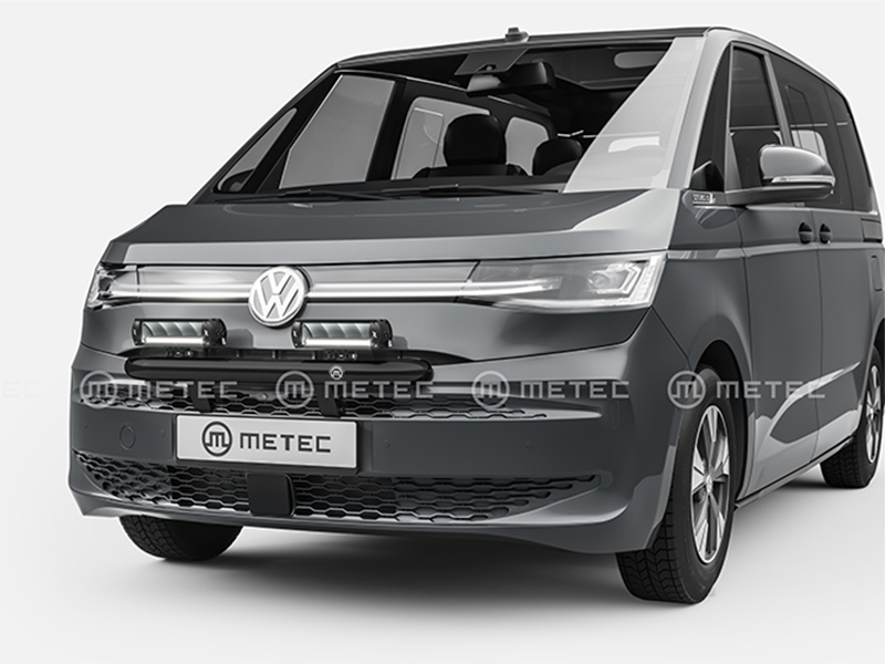 Metec Передняя дуга Ø60 mm чёрная — Volkswagen Multivan T7 2022–