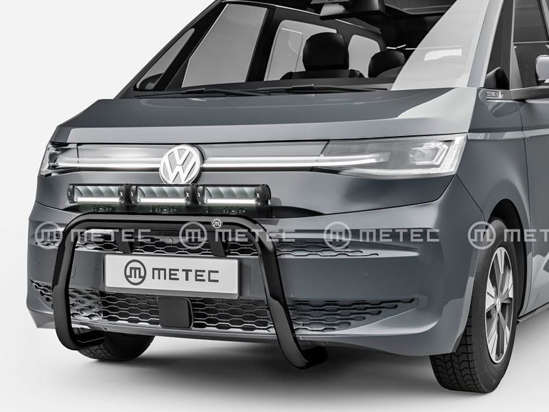 Metec Передняя дуга Nordicbar Ø60 mm чёрная — Volkswagen Multivan T7 2022–