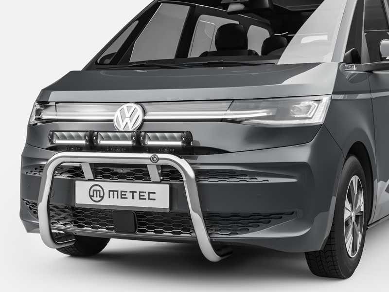 Metec Передняя дуга Nordicbar Ø60 mm полированная — Volkswagen Multivan T7 2022–