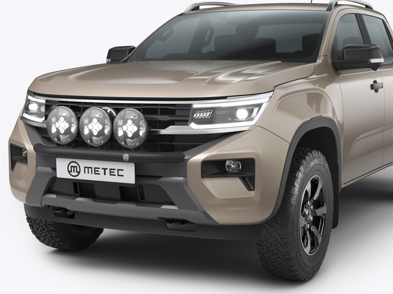 Metec Tuleraud Ø60 mm must — Ford Ranger 2023– / Volkswagen Amarok 2023–