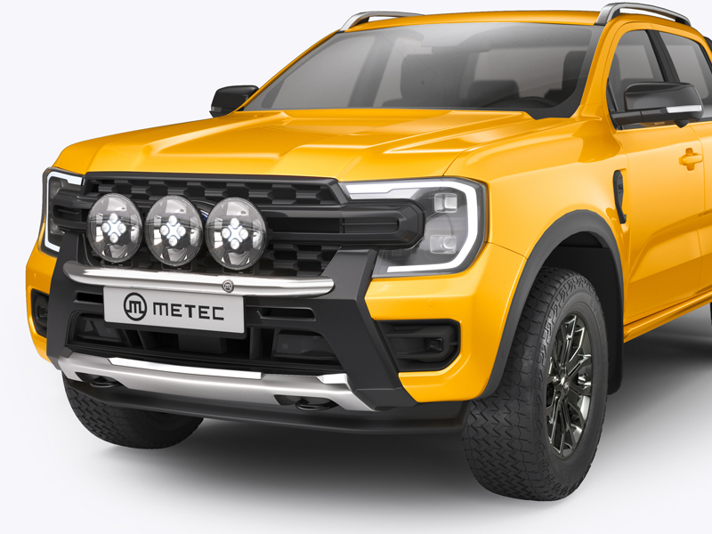 Metec Передняя дуга Ø60 mm полированная — Ford Ranger 2023– / Volkswagen Amarok 2023–