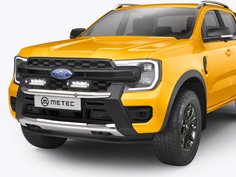 Metec Передняя дуга Ø60 mm полированная — Ford Ranger 2023– / Volkswagen Amarok 2023–