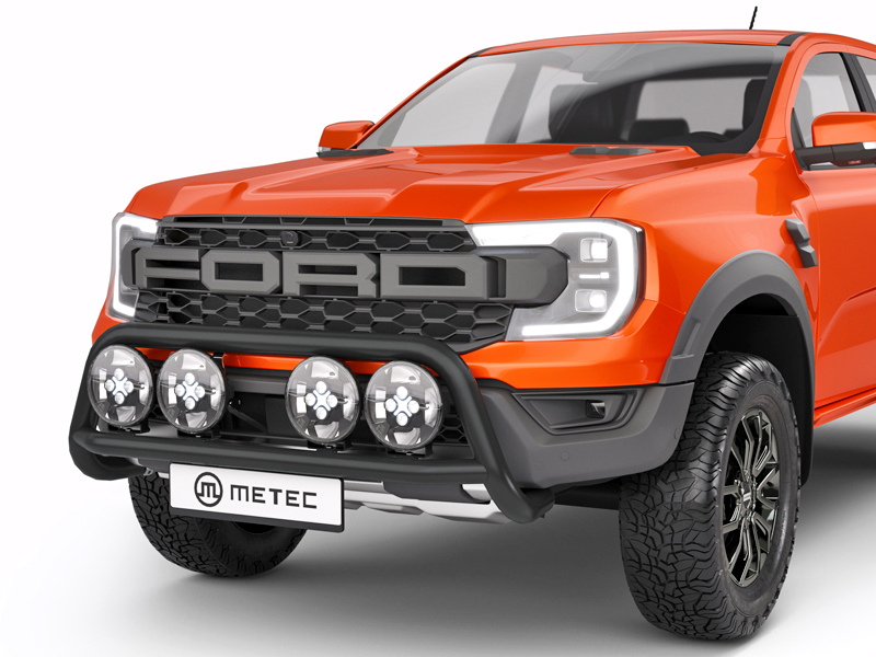 Metec Tuleraud Nordicbar Wild Ø70 mm must — Ford Ranger 2023–