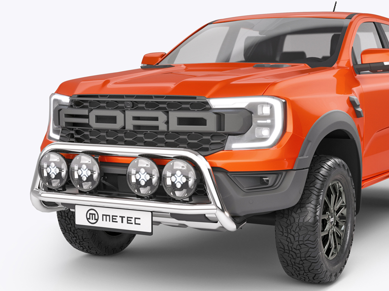 Metec Tuleraud Nordicbar Wild Ø70 mm poleeritud — Ford Ranger 2023–