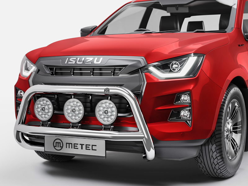 Metec Tuleraud Nordicbar A-Bar Ø70 mm poleeritud — Isuzu D-Max 2020–