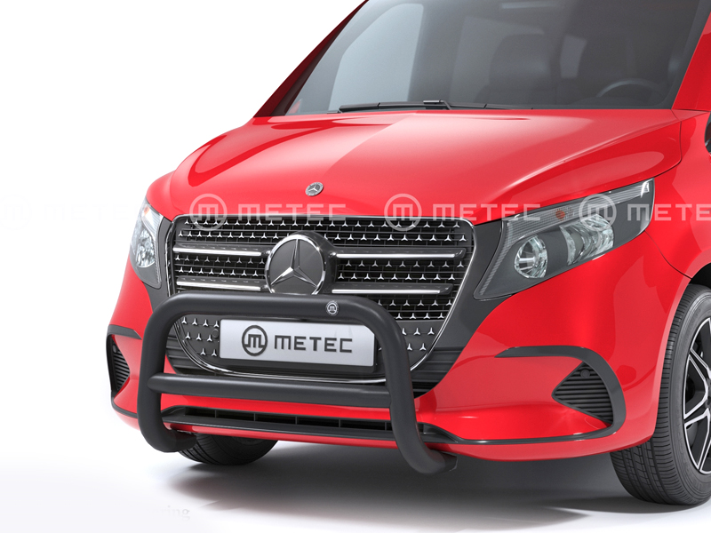 Metec Tuleraud Eurobar Ø70 mm must — Mercedes-Benz V-klass 2024– / Mercedes-Benz Vito 2019–