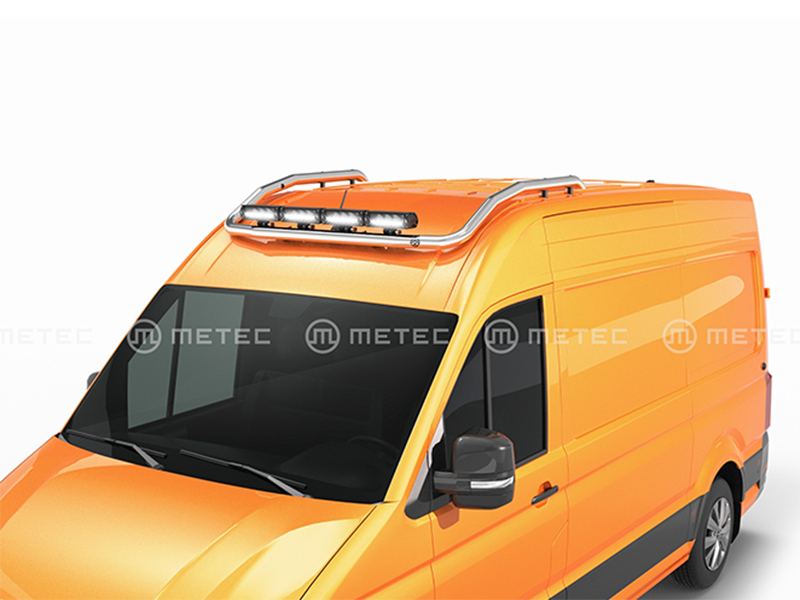 Metec Передняя дуга Ø60 mm полированная — MAN TGE 2017– / Volkswagen Crafter 2017– (1853-20111)