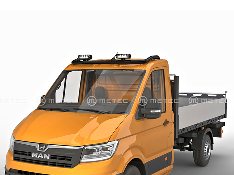 Metec Передняя дуга чёрная — MAN TGE 2017– / Volkswagen Crafter 2017–