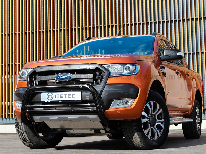 Metec Tuleraud Eurobar Ø70 mm must — Ford Ranger 2012–2019