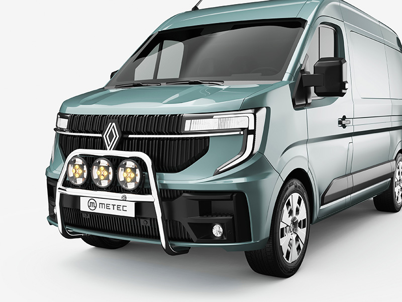 Metec Передняя дуга полированная — Nissan Interstar 2024– / Renault Master 2024–