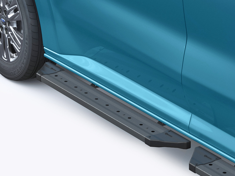 Metec Side step long PROBLACK black — Ford Transit Custom 2023– / Volkswagen Transporter T7 2024–