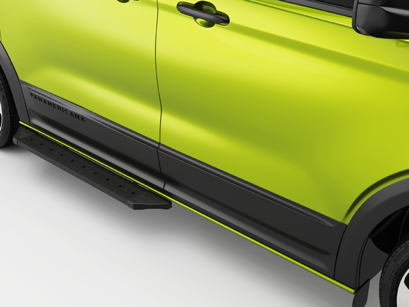 Metec Side step long PROBLACK black — Ford Transit Custom 2023– / Volkswagen Transporter T7 2024–