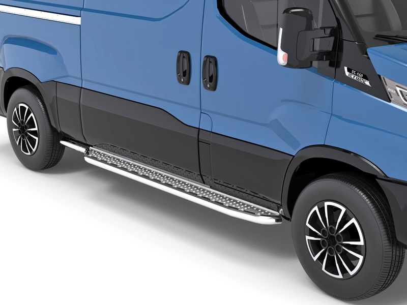 Metec Side step long L2 L3 Ø60 mm — Iveco Daily 2019–2021