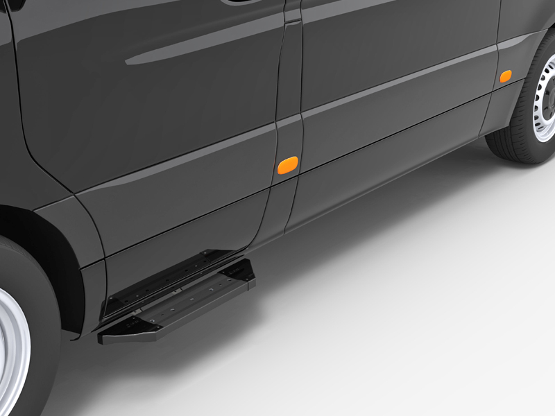 Metec Side step long PROBLACK black — Mercedes-Benz Sprinter 2006–2018 / Mercedes-Benz Sprinter 2018–
