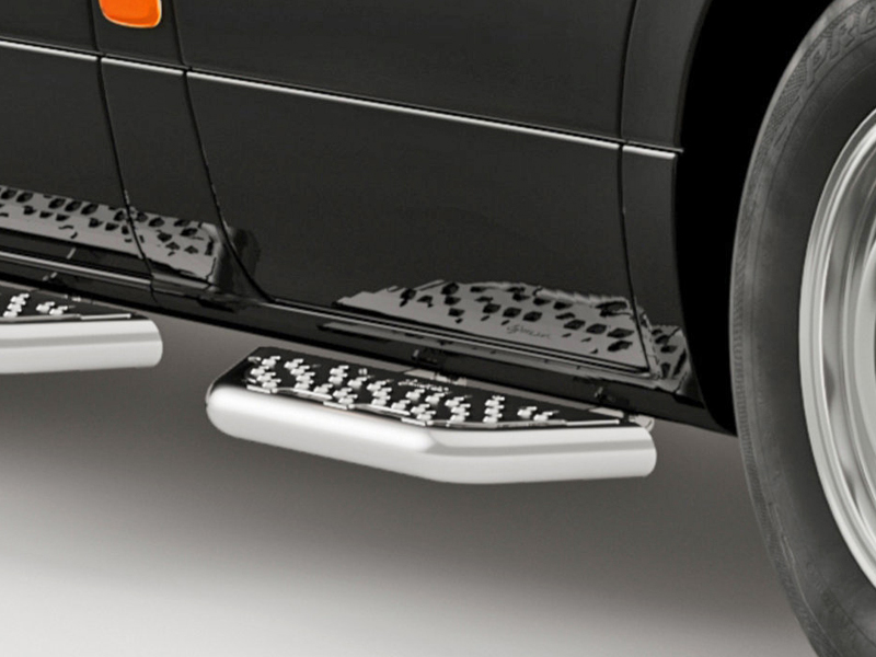 Metec Side step long Ø48 mm — Mercedes-Benz Sprinter 2006–2018 / Mercedes-Benz Sprinter 2018–