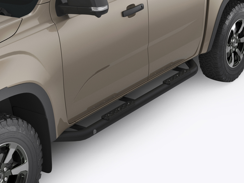 Metec Küljetorud OFFROAD Ø70 mm must — Ford Ranger 2012–2022 / Ford Ranger 2023– / Volkswagen Amarok 2023–
