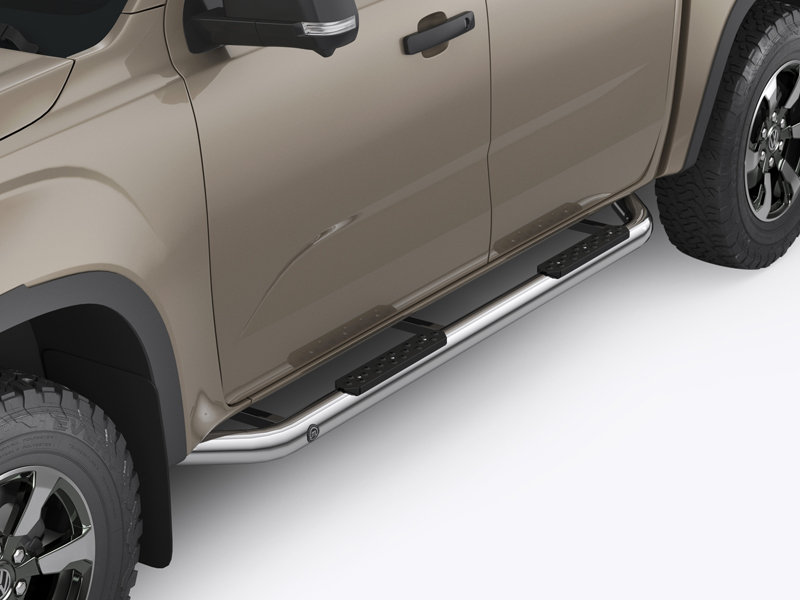 Metec Küljetorud OFFROAD Ø70 mm poleeritud — Ford Ranger 2012–2022 / Ford Ranger 2023– / Volkswagen Amarok 2023–