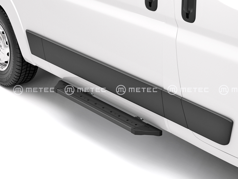 Metec Side step PROBLACK Pikk sidedoor — Citroen Jumper / Fiat Ducato / Opel Movano / Peugeot Boxer / Toyota Proace Max