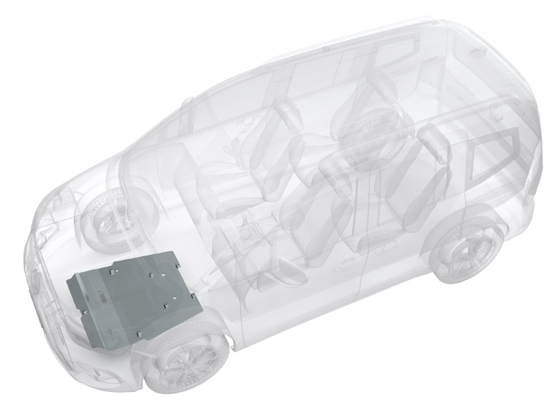 Metec Защита картера двигателя — Mercedes-Benz Citan 2022– / Renault Kangoo 2022–