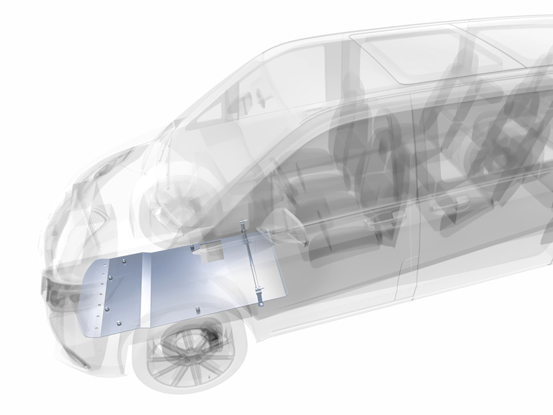 Metec Engine skid plate — Mercedes-Benz V-klass 2014–2019 / Mercedes-Benz Vito 2014– / Mercedes-Benz Vito 2019– (1853-80043)