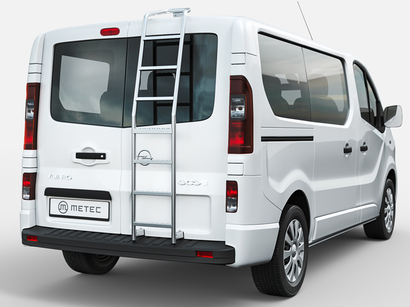 Metec Задняя лестница H1 — Nissan NV300 2016– / Opel Vivaro 2014– / Renault Trafic 2014–2021 / Renault Trafic 2022–