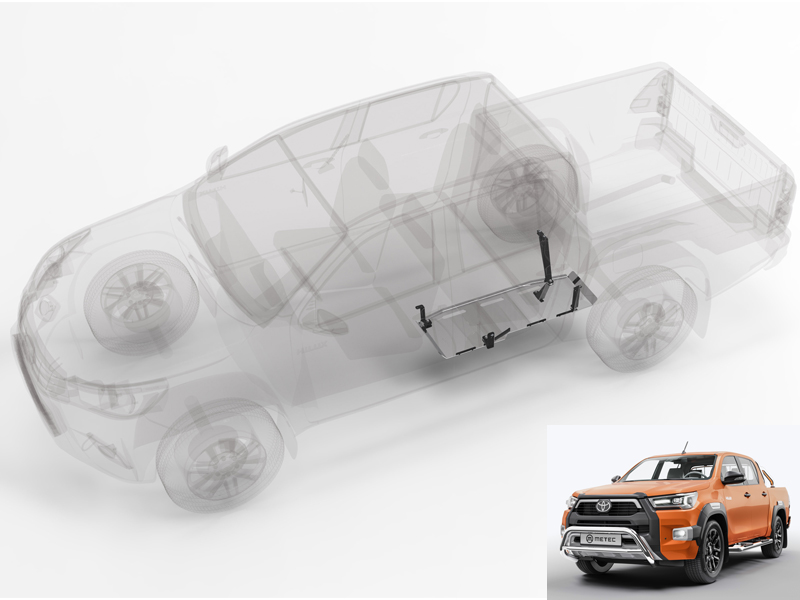 Metec Kütusepaagi põhjakaitse — Toyota Hilux 2016–