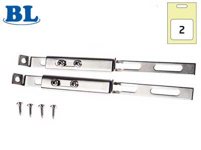 Auxiliary light bracket 200mm (2pcs), chrome, blister
