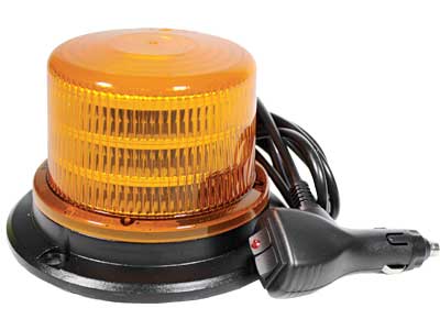 LED beacon amber magnetic mount 10–30V