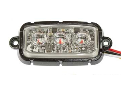LED strobe light 3 LED amber 10–30V ECE R65