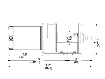 Elektrivints 907 kg 12V, terastross 15 m, ATV lenksulüliti