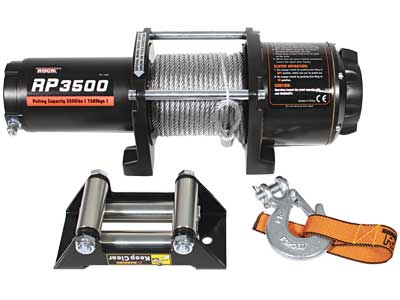 Elektrivints 1589 kg 12V IP67, terastross 12,8 m