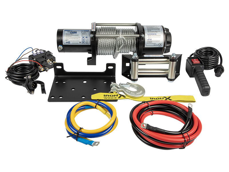 Электрическая лебёдка 2268 кг 12V IP67, стальной трос 15 м