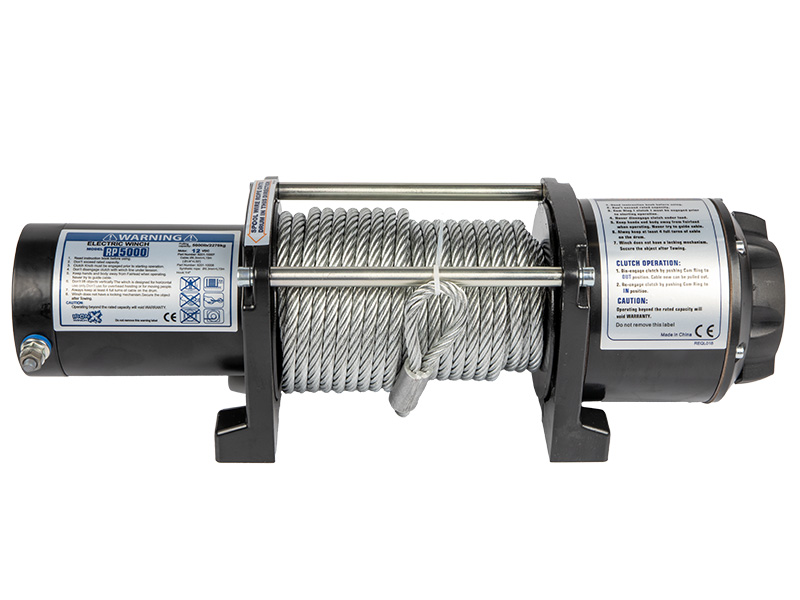 Электрическая лебёдка 2268 кг 12V IP67, стальной трос 15 м