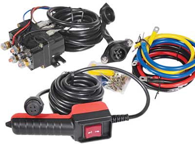 Электрическая лебёдка 2268 кг 12V IP67, синтетический трос 12 м