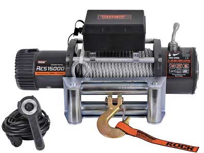 Elektrivints 6800 kg 12V, terastross 20 m
