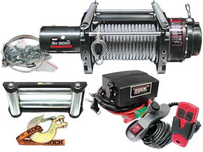 Elektrivints 8170 kg 24V IP67, terastross 24 m
