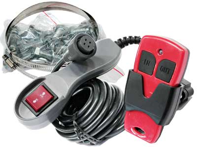 Электрическая лебёдка 8170 кг 24V IP67, трос 24 м