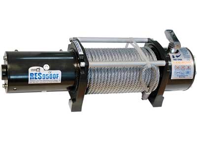 Электрическая лебёдка IronX 4313 кг 24V Fast IP67, трос 28 м