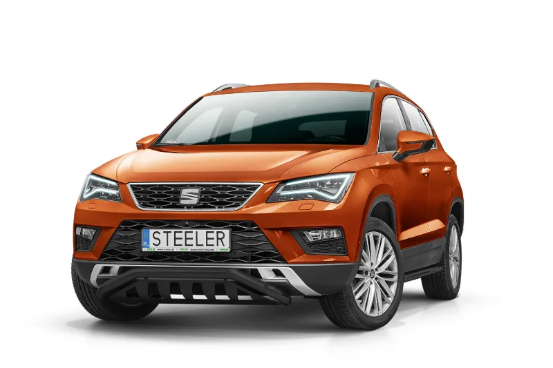 EC kitsas madal kaitseraud sillaplaadiga, must — SEAT Ateca (2018–2020)