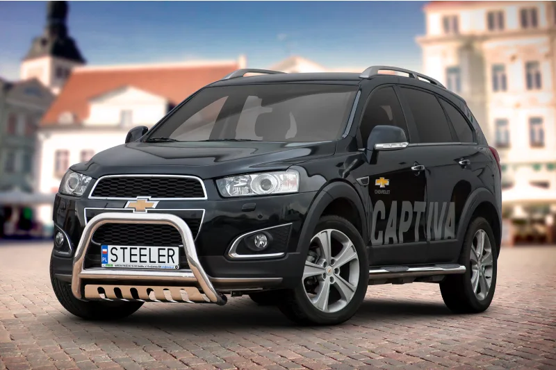 Дуга EC A с поперечиной и защитой моста — Chevrolet Captiva (2011–)