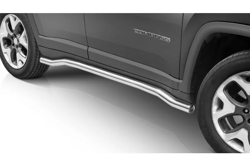 Stainless steel side bars — Jeep Compass (2017–)