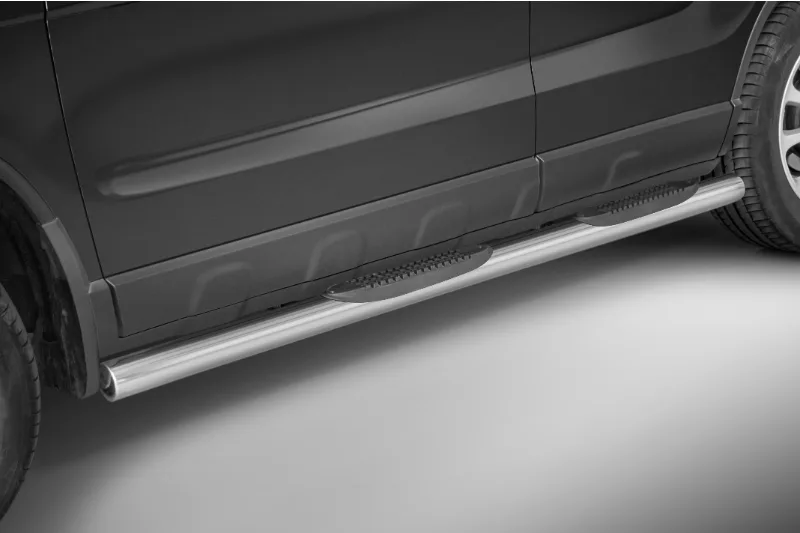 Stainless steel side bars with plastic steps — Honda CR-V (2007–2009)