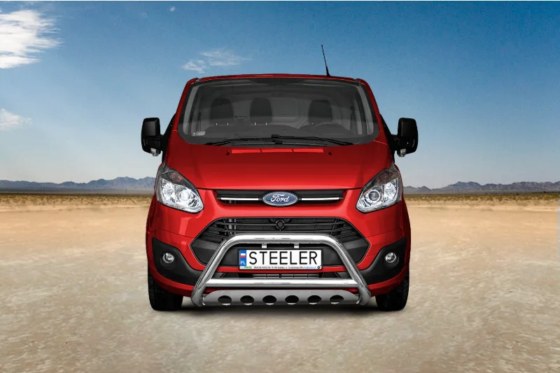 EC A-kaitseraud põikitoru ja sillaplaadiga — Ford Transit Custom (2012–2018)