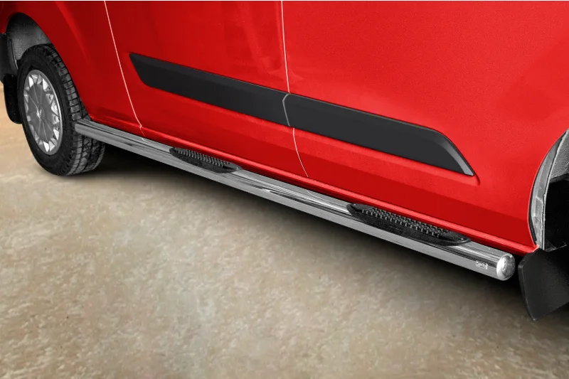 Roostevabad küljetorud plastastmetega — Ford Transit Custom (2012–2018)