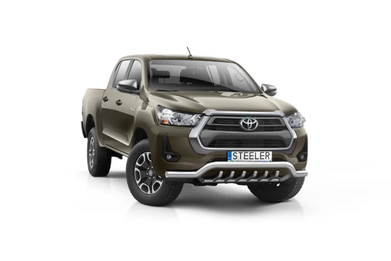 Low spoiler bar with axle-bar — Toyota Hilux (2021–)
