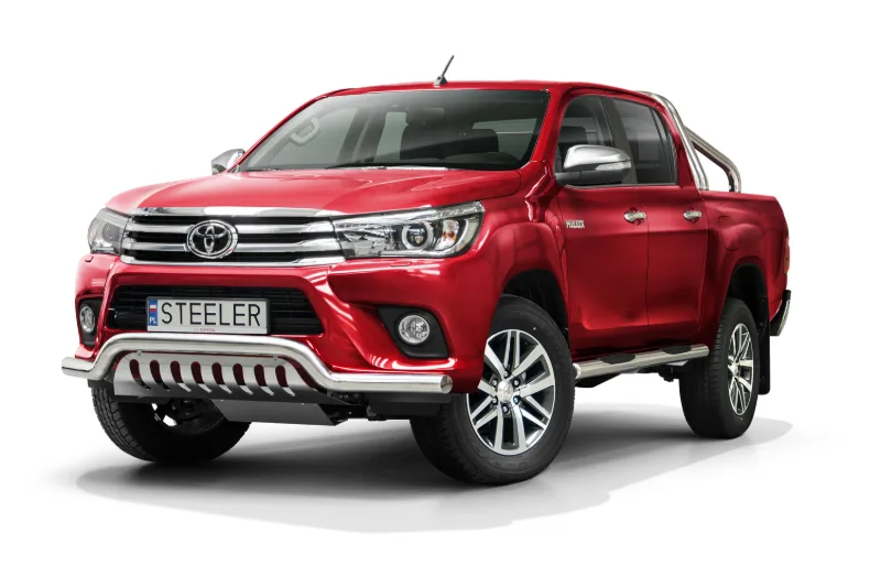 Madal kaitseraud sillaplaadiga — Toyota Hilux (2015–2018)
