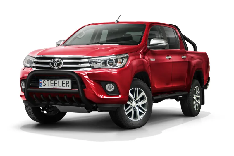 EC A-kaitseraud iluvõrega, must — Toyota Hilux (2015–2018)