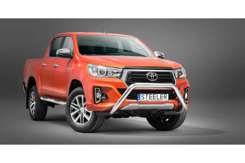 EC A-kaitseraud ilma põikitoruta, 76 mm — Toyota Hilux (2018–)